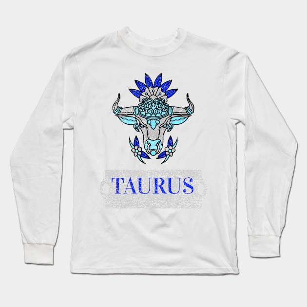 TAURUS HOROSCOPE SIGN Long Sleeve T-Shirt by Codian.instaprint